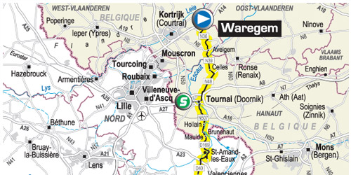Tour de France 2007 vertrek Waregem 