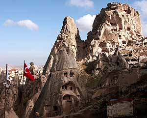 Rotswoningen te Cappadocië