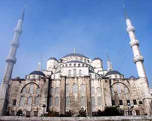 Buitenkant Blauwe Moskee Istanbul