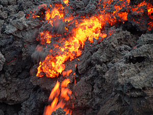 De stromende lava van de Pacaya.