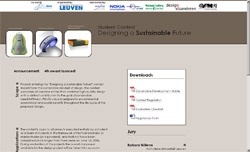 Screenshot www.mech.kuleuven.be/designcontest