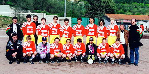 Ons voetbalteam in Castel Madama