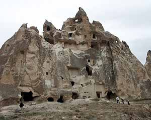 Rotswoningen in Cappadocië