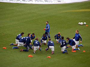 Opwarming FC Schalke 04