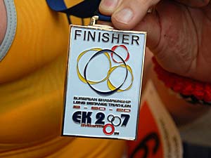 De medaille voor de finishers... (met dank aan Jan Huysmans)