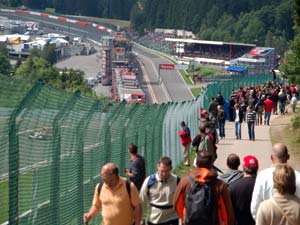 Testritten F1 Spa-Francorchamps.