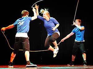 Double Dutch contest rope skipping Antwerpen