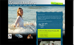 screenshot website Tessa Dockers voor 2009